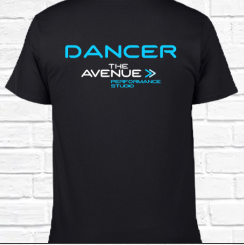 Black T-shirt - The Avenue Performance Studio Shop