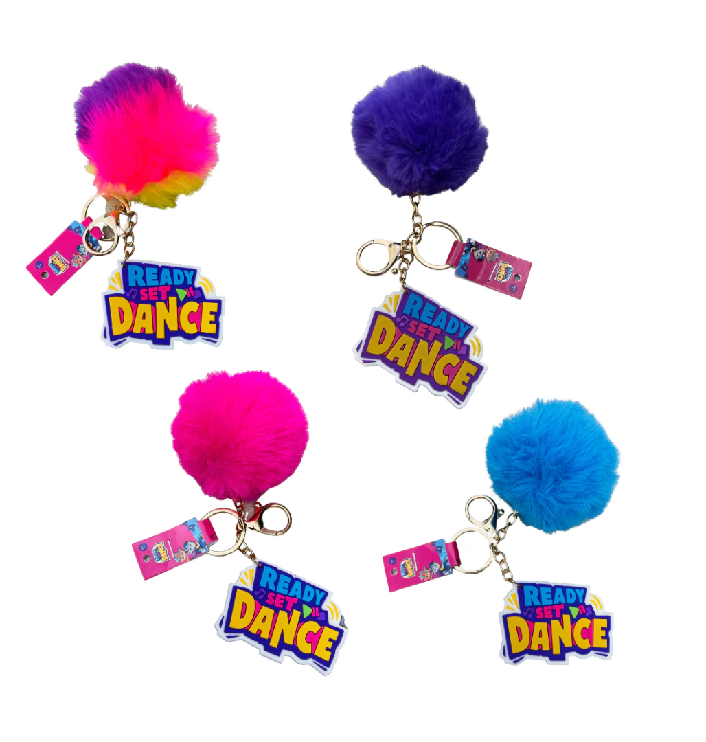 Ready Set Dance Pom Pom Key Chain